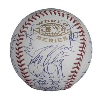 2006 American League Champion Detroit Tigers Team Signed World Series Baseball With 26 Signatures (PSA/DNA)